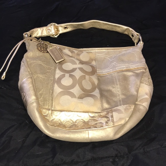 Coach Handbags - Beautiful gold coach bag